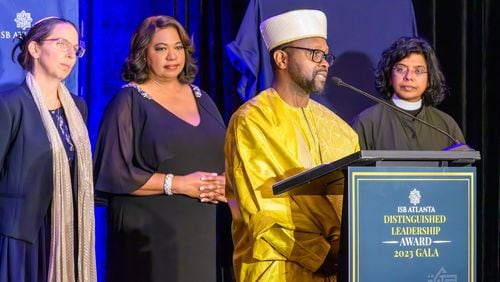 More than 400 people attended the Islamic Speakers Bureau's Distinguished Leadership Award 2023 Gala. Among the speakers was Rabbi Lydia Medwin of the Temple;  Imam Adam Fofana of the Islamic Center of Middle Georgia and the Rev. Winnie Varghese, the rector at St. Luke’s Episcopal Church. Condace Pressley was the host.