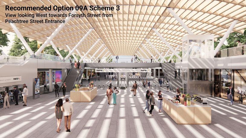 MARTA plans to renovate Five Points station in downtown Atlanta. Here's one view of what it would look like.