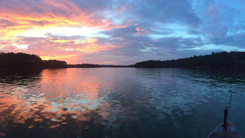 Lake Lanier is fed by the Chattahoochee River, which runs into Alabama and Florida, The three states have waged long legal fights over how to divvy up the water. (U.S. Army Corps of Engineers)