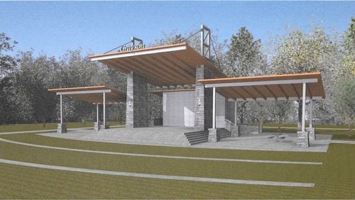Construction begins in June on Grayson’s “ampavilion”. Courtesy City of Grayson