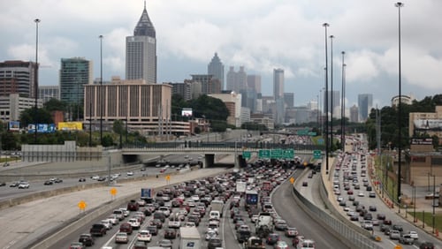 Traffic on Atlanta’s Downtown Connector.