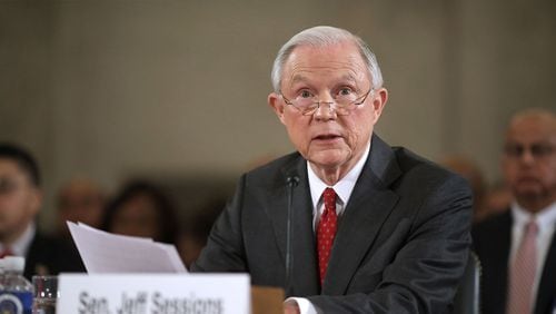 Sen. Jeff Sessions (R-AL) testifies before the Senate Judiciary Committee during his confirmation hearing to be the U.S. Attorney General January 10, 2017 in Washington, DC.
