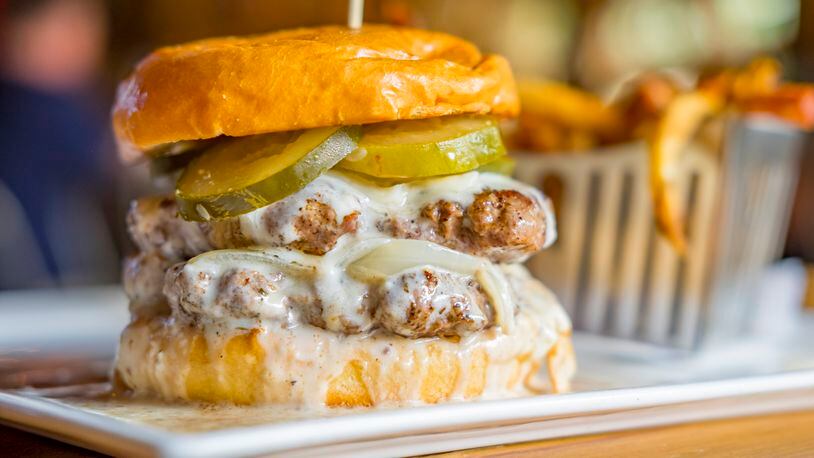 Burgers are on the menu at Halcyon in Forsyth County.