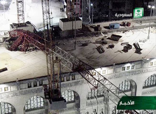 Saudi crane collapse