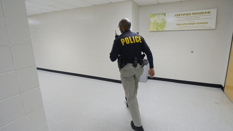 A parent-led, grassroots organization has demanded that Gwinnett County Public Schools do away with its police force. The Gwinnett Parent Coalition to Dismantle the School-to-Prison Pipeline sent a letter to the superintendent and the board of education in mid-June outlining the reasons why the officers were detrimental to learning and student health. AJC file photo