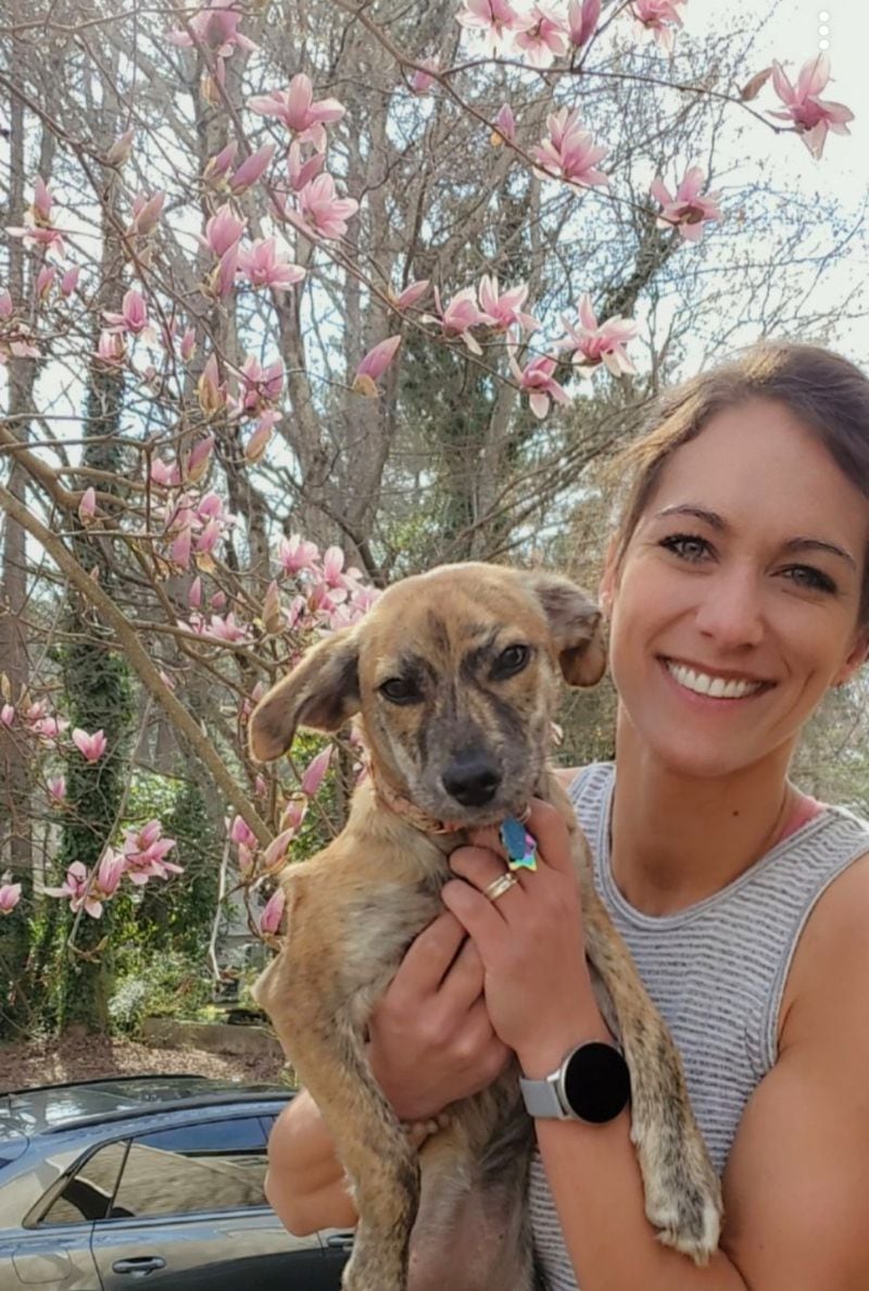 Jenny Kascsak got a new dog and a new job. Both helped her cope with COVID-19. Courtesy: Jenny Kascsak