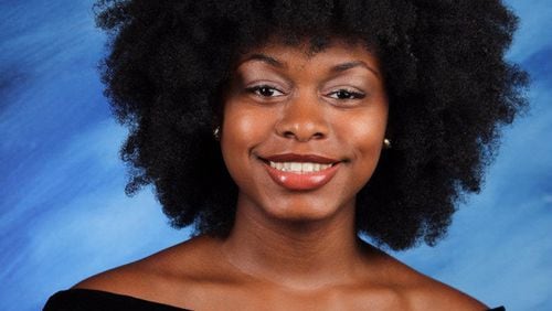 Samara Huggins of Whitefield Academy won first place in Georgia’s statewide Poetry Out Loud competition.