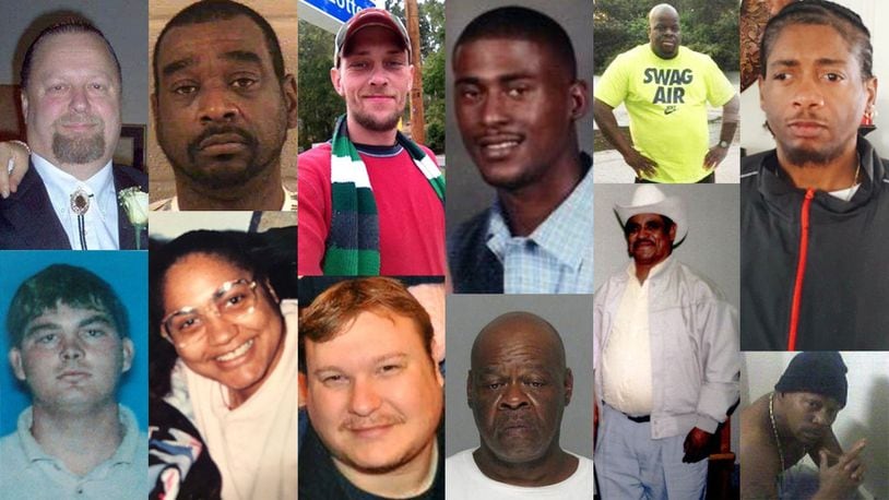 An AJC investigation found that these 12 people died from diabetic ketoacidosis when they didn’t receive needed medical care after being incarcerated in Georgia. Top row: Paul Mullinax, Barnes Nowlin Jr., Willie Whaley, Tyrence Mobley, Douglas Brown and Willie Green. Bottom row: David Ray Fletcher Jr., Wickie Bryant, Micah Williams, Lindsey Ruffin Jr., Esteban Mosqueda-Romero and Stephen Thomas. For details of their cases, go to AJC.com