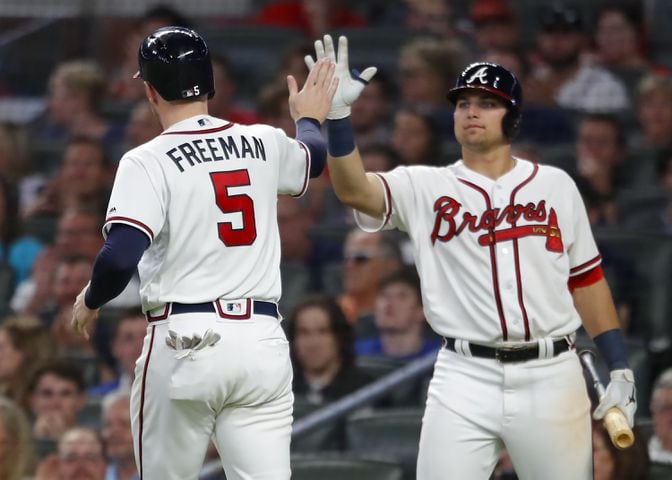 Photos: Austin Riley has three more hits in second Braves game
