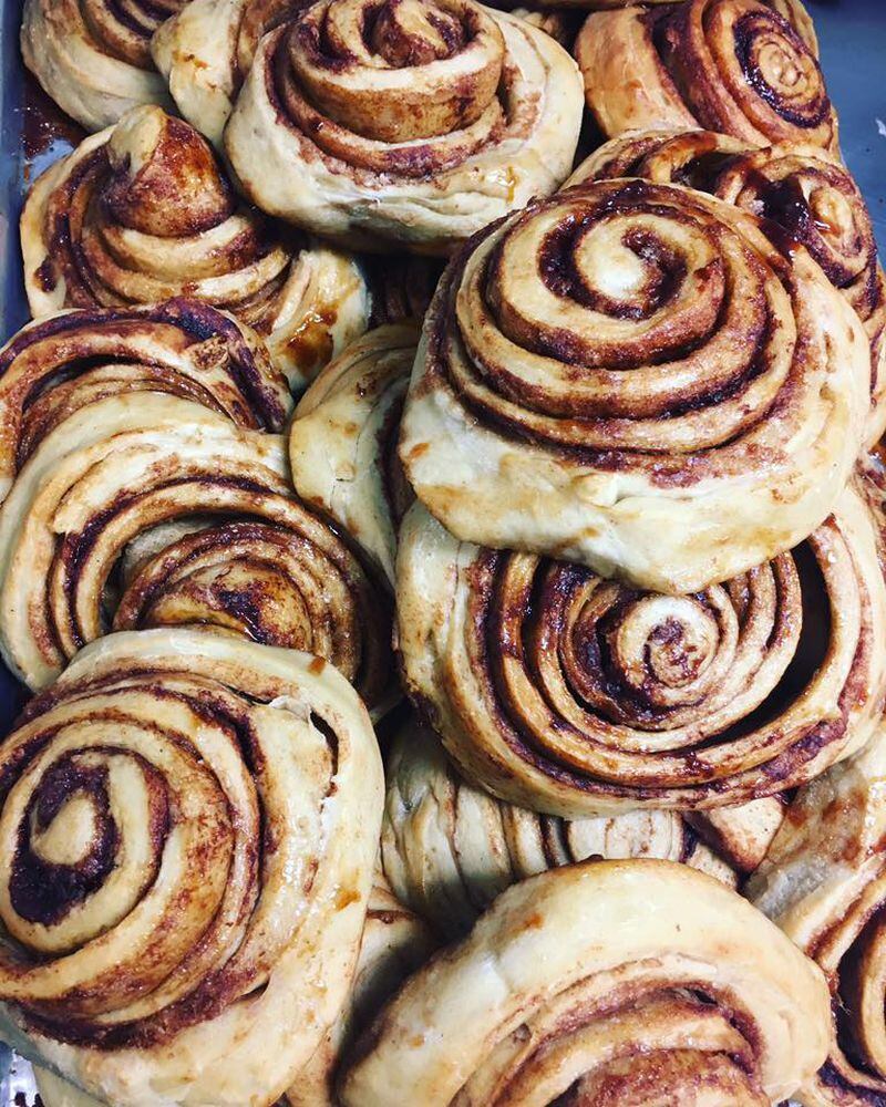  Cinnamon buns from Mama's Boy. photo from Facebook