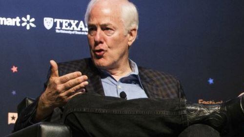 Sen. John Cornyn, R-Texas, shown here speaking at the Texas Tribune Festival on Sept. 24, 2017, wrote a constituent about health insurance premiums spiraling in cost (Nick Wagner, Austin American-Statesman).