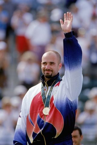 Andre Agassi gets the gold