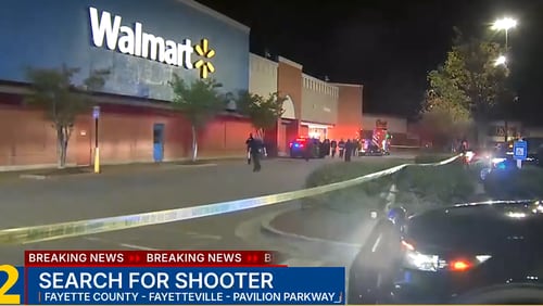 The shooting happened Friday evening at a Walmart on Pavilion Parkway in Fayetteville. A 19-year-old suspect turned himself in Wednesday, police said.