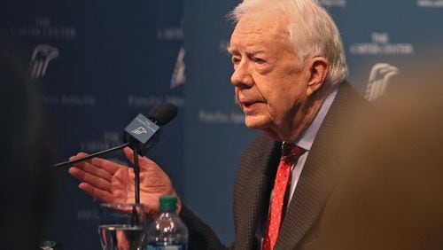 Former President Jimmy Carter in 2015. Bob Andres, bandres@ajc.com