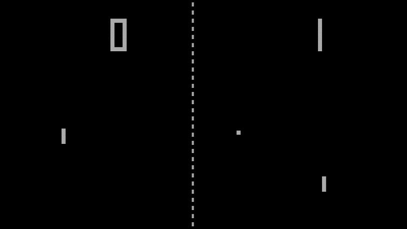 Way back in the 1970s, there was a video game called Pong. This is what it looked like.