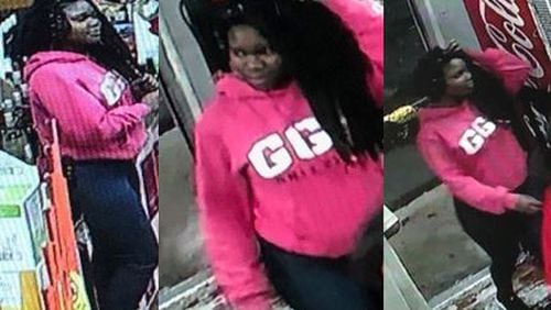 Atlanta police released surveillance video showing the clothes Alexis Crawford was last known to be wearing before she was reported missing. The photos were taken at D& M Package on Ralph David Abernathy Boulevard, where her roomate said she and Crawford made a liquor store run last Wednesday.