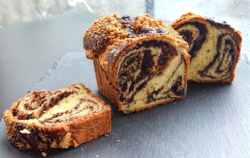 We got the recipe for Alon Balshan’s fresh-baked Chocolate Babka. PHOTO CONTRIBUTED BY CHRIS HUNT; FOOD STYLING BY ALON BALSHAN