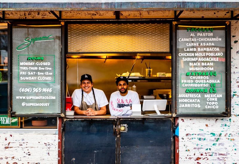 Supremo Taco owners Duane Kulers (left) and Omar Ferrer. CONTRIBUTED BY HENRI HOLLIS