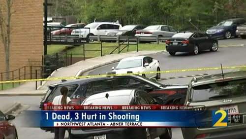 The shooting took place Monday at the Flipper Temple apartments along Abner Terrace.