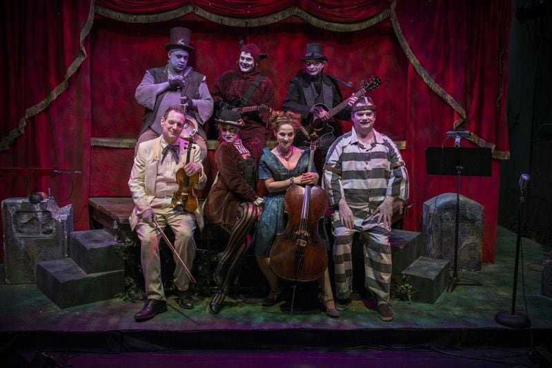 “The Ghastly Dreadfuls” are an eponymous band of undead musical storytellers in the show playing Oct. 10-27 at the Center for Puppetry Arts. CONTRIBUTED BY THE CENTER FOR PUPPETRY ARTS