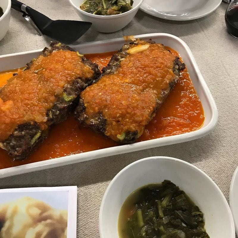 The main course for January’s Third Thursday Cookbook Club was meatloaf with tomato-habanero sauce. The cooks doubled the recipe to have enough for everyone. CONTRIBUTED BY SUSAN PUCKETT
