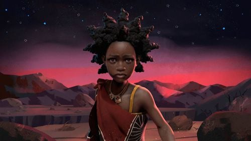 Orphaned children living in Swaziland perform an exercise in self-determination and claiming power for themselves by creating a female story book heroine, Liyana (pictured here) in the moving documentary “Liyana” from directors Amanda and Aaron Kopp. Contributed by Aaron Kopp