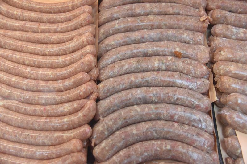 Smoked meat and sausages are made in-house.
