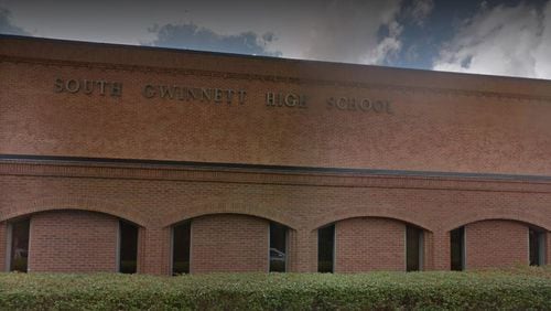 South Gwinnett High School in Snellville is one of the meeting points for a motorcade event Saturday. CONTRIBUTED AJC FILE PHOTO