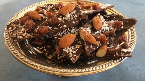 For a little indulgence for good health, you can make Dark Chocolate Bark with Fruit & Nuts. CONTRIBUTED BY KELLIE HYNES
