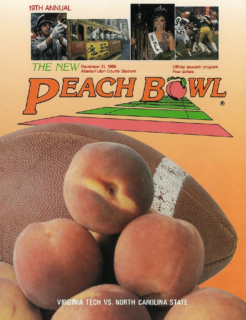 The 1986 Peach Bowl promotional banner. (Chick-fil-A Peach Bowl)