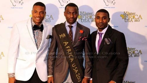 Sosthene Kabore (center) was crowned Mr. Africa USA in 2013. Kabore is currently a sous chef at Le Bilboquet.