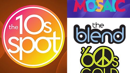 The 10s Spot and Mosaic are two new SiriusXM stations while The Blend was revamped and 60s Gold is a new name for the 60s channel. SIRIUSXM
