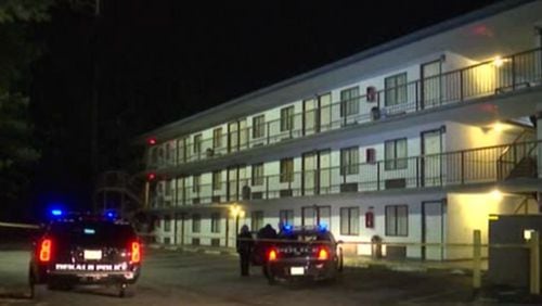 DeKalb County police investigated a shooting at a motel on Millwood Lane on Wednesday night.