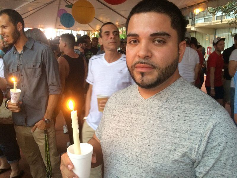 Xander Negron remembers those lost in the Pulse nightclub shooting. Photo: Jennifer Brett