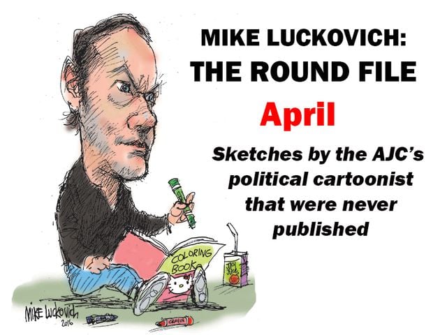 Mike Luckovich shares his Round File for April 2018