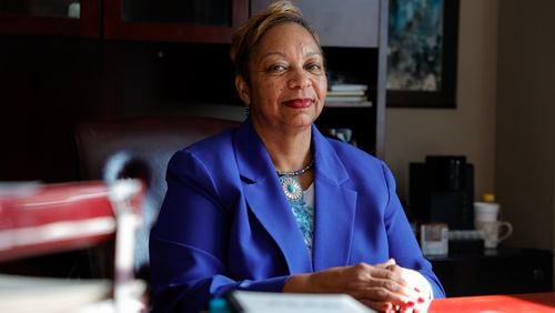 Henry County Chairwoman Carlotta Harrell to hold fourth State of the County address on Wednesday at Grace Baptist Church ATL in Stockbridge. (Natrice Miller/ Natrice.miller@ajc.com)