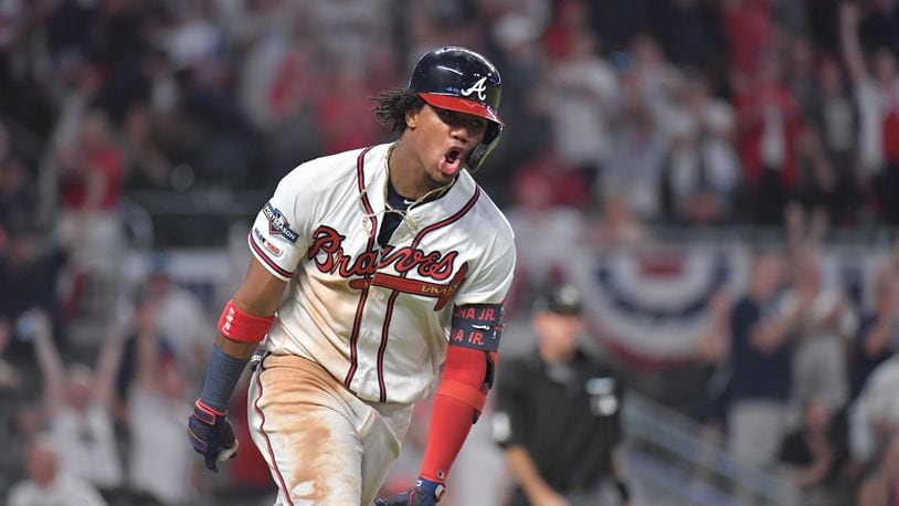 Braves' Ronald Acuña Jr. sends X into pandemonium with historic