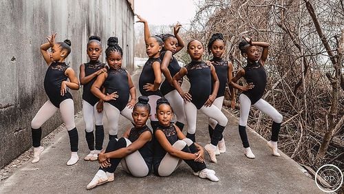 iRule Dance Studio, a dance studio and performing arts school in Beaumont, Texas, posted the now-viral photo on its Facebook page Feb. 10.  The image shows 10 young dancers in their tights and leotards, posing in a variety of stances, with bold facial expressions.
