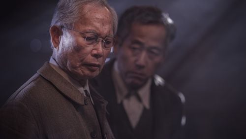 George Takei as Yamato-San, Shingo Usami as Henry Nakayama - The Terror _ Season 2 - Photo Credit: Ed Araquel/AMC