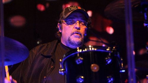 Drummer Todd Nance of Widespread Panic performing to a sold out crowd at the Tabernacle in 2012.
