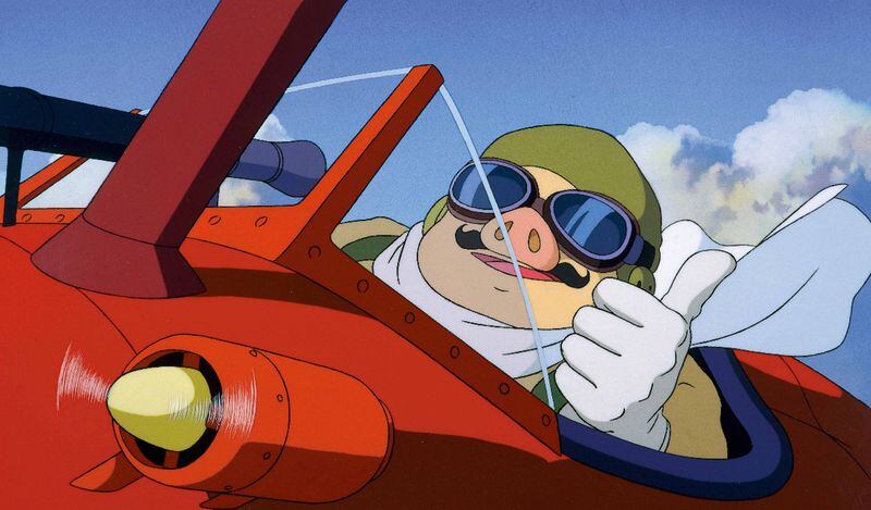 Film still from "Porco Rosso," featured in the Academy Museum of Motion Pictures' inaugural exhibition, a retrospective of illustrator, animator and director Hayao Miyazaki. (Courtesy of Hayao Miyazaki / © 1992 Studio Ghibli – NN)