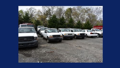 Surplus vehicles of Cherokee County and three cities will be auctioned May 12 in Canton. JEFF DOBSON & ASSOCIATES