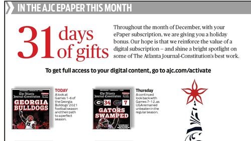 A gift to subscribers — a daily holiday bonus in today’s ePaper