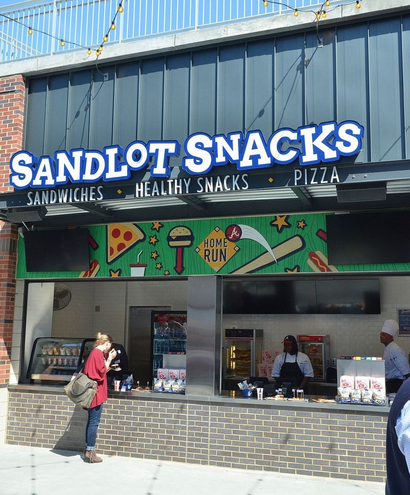 Families going to SunTrust Park might want to check out Sandlot Snacks, a nut-free location selling a variety of kid-friendly eats. CHRIS HUNT / SPECIAL