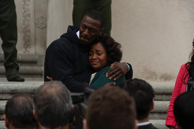 Aldis Hodge portrays Brian Banks and Sherri Shepherd is Banks’ mother, Leomia Meyers, in “Brian Banks,” which is an advanced screening for this year’s BronzeLens Film Festival attendees. CONTRIBUTED BY “BRIAN BANKS” MOVIE
