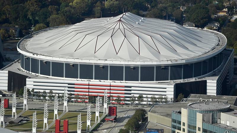 The Georgia Dome is seen, Wednesday, Nov. 1, 2017, in Atlanta.