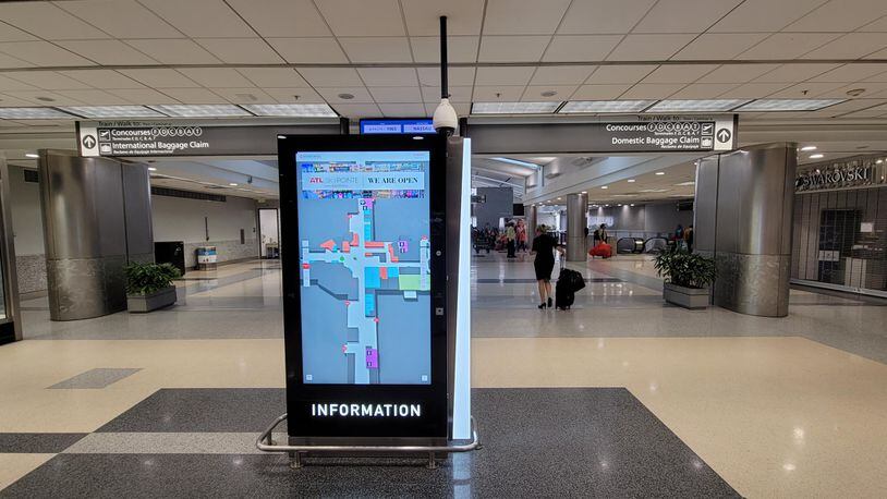 Wayfinding and digital directions kiosks are being installed at Hartsfield-Jackson International Airport. CONTRIBUTED