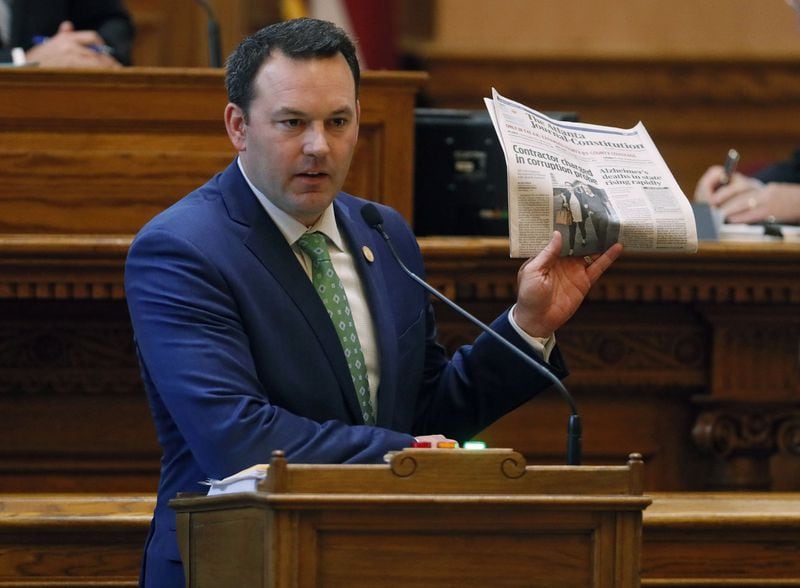 On Thursday, March 7, 2019, state Sen. Burt Jones, a Republican from Jackson, made a case for legislation to give the state control of Hartsfield-Jackson International Airport by unfurling a copy of The Atlanta Journal-Constitution featuring a front-page article about the indictment of a contractor, Jeff Jafari. It was “crossover day” in the Georgia Legislature, the 28th day of the 2019 General Assembly. 