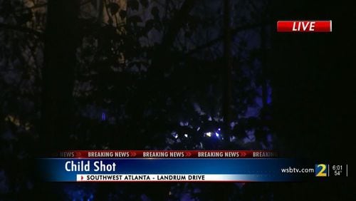 The incident is the second in metro Atlanta in less than 24 hours to involve a child injured by gunfire.