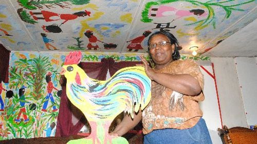 Louisiana artist Juanita Leonard said when she was growing up in the country, chickens were everywhere, and that's why she depicts them. "But the chickens also appear to have some kind of spiritual significance, " author Margaret Day Allen writes in "When the Spirit Speaks." "Perhaps they are related to the angels that appear in many of (Leonard's) paintings." Leonard is included in an exhibit of artists from "When the Spirit Speaks" at Clayton's Main Street Gallery. CONTRIBUTED BY MARGARET DAY ALLEN